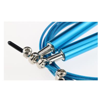 China Wholesale Customizable Rotating Adjustable Steel Wire Rope Aluminum Alloy Speed ​​Jump Rope for sale