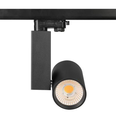 China Modern high quality of 35w uniform luminance spotlight with switchable beam angle for fabric shop COB LED track light for sale