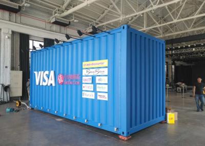 Cina Mostra del container prefabbricata vetro temperato 20gp in vendita