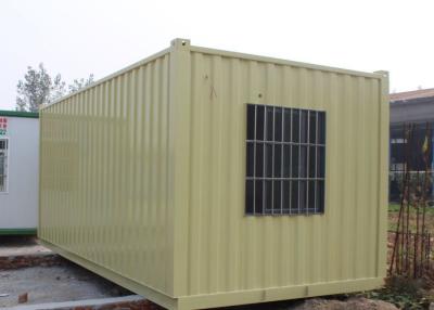 China Transpotation 20ft Yellow Prefab Storage Container House for sale