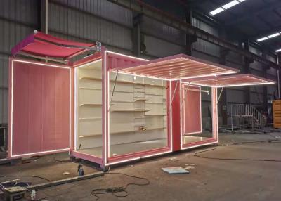 China Pink Shell Prefab Shipping Container House Thermal Insulation for sale