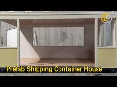 Toughened Glass Prefab Shipping Container House Sound Insulation For Book Store