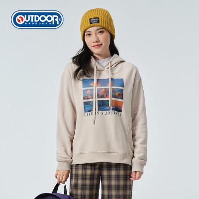 China High Quality Anti-wrinkle Autumn Winter Pattern Knitted Pullover Printed Hoodie For Women for sale