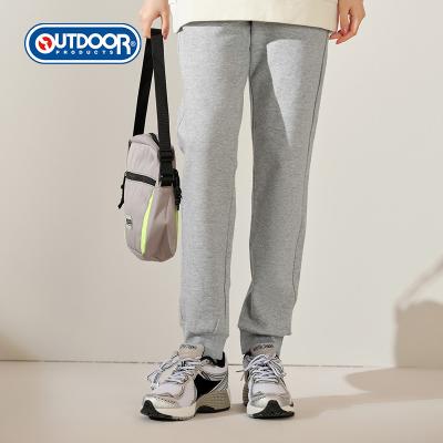 China hot sale Anti-wrinkle knitted extra waist loose pants with logo printed cotton jogger breathable pants for woman for sale