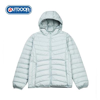 China Viable Wholesale Women Winter Autumn Hooded Zipper Down Jacket With Extra Lightweight Down Jacket for sale