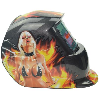 China HOT SALE custom made best sexy girls harbor auto cargo tarnish welding helmets 335*235*230mm for sale