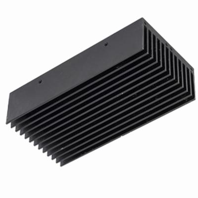 China Electronic Products /heat Dissipation 100W Extrusion Heaters Anodizing Black Aluminum Heat Sink for sale