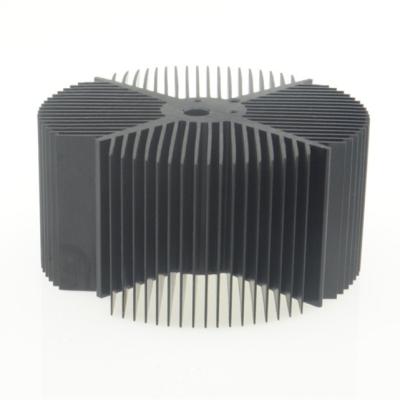 China Aluminum Heatsink Custom Flexible Cylindrical Radiator Round Aluminum Profile for sale