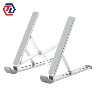 China OEM Metal Foldable Aluminum Desktop Laptop Stand Portable Adjustable Stand for sale