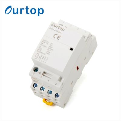 China OURTOP High Quality Control Voltage 220V-240V Contactor Capacitor AC Types Contactors ATC1-4-25 for sale