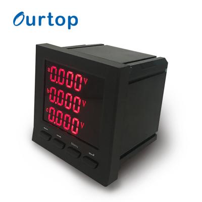 China OURTOP Import Multifunctional Cheap Multifunctional Products Power Electric Three Phase Panel Meter for sale