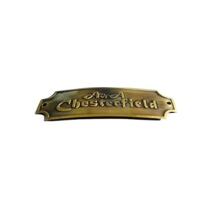 China Africa Copper Brass Embossed Logo For High Quality Household Furniture Doors for sale