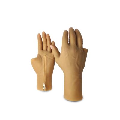 China Customized Cosmetic Zipper Prosthetic Gloves Silicone for sale