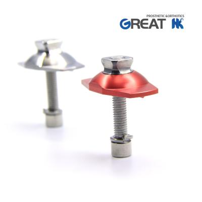 China Titanium GR5 Lower Limb Pediatric Prosthetic Components For SACH Foot Adaptor for sale