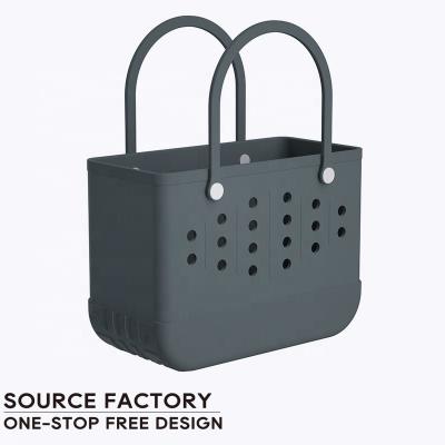 China Fashion High Quality All Certifications Custom Made For Bogg Bags Totes Waterproof PVC Large Tote Bags Holes Summer Rubber Eva Bag for sale