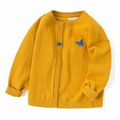 China Wholesale 2021 New Style Custom Korean Anti-wrinkle Autumn Knitwear Kids Sweater Elegant Cardigan For Girls Children for sale