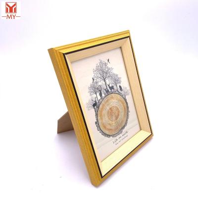 China Eco-Friendly Simple Elegant Yellow Photo Frame Wholesale MDF Hot Selling Gift Modern Decor for sale