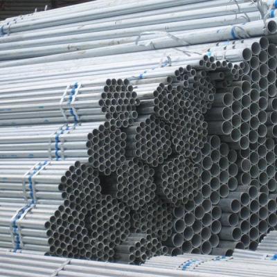 China Liquid Pipe DN 25 Diameter Cavity Round Steel GI 26 GA Galvanized Steel Conduit Pipe for sale