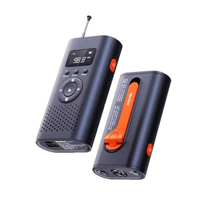 China Nextool LED Display 6 in 1 AM FM Emergency Power Supply Radio Flashlight Power Bank Alert Laser Light Outdoor Manual Power Generation for sale