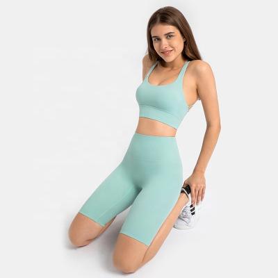 China Wholesale Custom Breathable Tummy Control Lulu Yoga Shorts For Women Tight Waist High Shorts Women Sports Yoga Shorts for sale