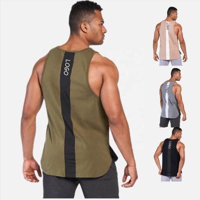 China Wholesale Custom Quick Dry Gym Sports Tops Men's Jogging Singlet Anti-pilling Tank Workout Singlet Vest Gym Sports Clothing Fitness for sale