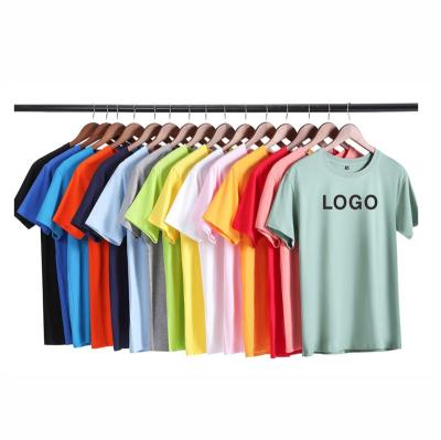 China Wholesale High Quality 100% Anti Wrinkle Cotton O-Neck White T-Shirt Printed Logo Tees Unisex Tees Custom Made for sale