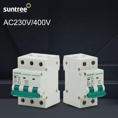 China c32 c40 c63 miniature air mcb circuit breaker 230/400V/415V AC 4.5ka/6kA/10kA OEM 4.5ka/6kA/10kA for sale