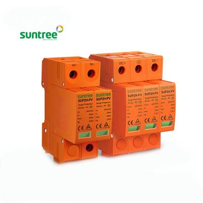 China Home Overvoltage Protection SPD Surge Protector Type - 2P 500vdc 600vdc 800vdc 2 DC SPD for sale