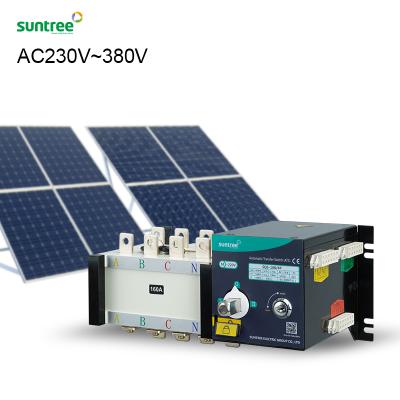 China Suntree/OEM AC 230V-380V ATS Change Over Switch 63a 80a 100a For SQ5 Generator for sale