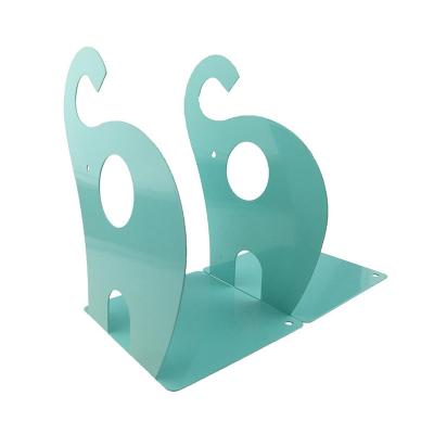 China L Shape Iron New Reading Metal Desktop Bookends Hollow Book Stand for sale