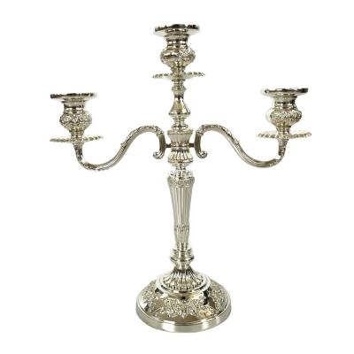 China Europe TianXiuZhuTing Candelabra Silver Detachable 3 Arm for sale