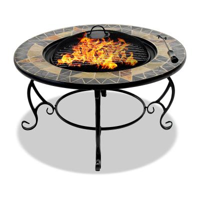 China Outdoor Outdoor Mosaic Stove Table Barbecue Grill Brazier Stove for sale