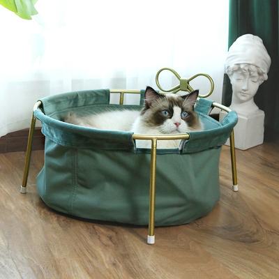 China Breathable Metal Bed For Comfortable Cats And Soft Hammock Surrounding Style Bed for sale