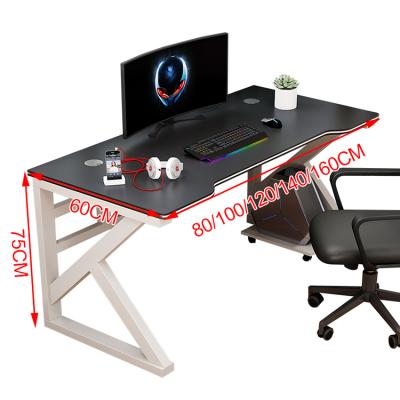 China Foldable High Quality Custom Study Self Assemble Folding Table Computer Desk With Shelf for sale