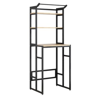 China Minimalist Custom Space Saving Bathroom Washing Machine Storage Rack And Above 3 Layers for sale