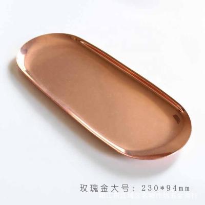 China Home Decoration Wholesale Vintage Chinese Made Elegant Serving Rose Gold Candle Tray Dish Wick Trimmers for sale