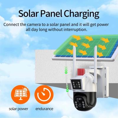 China Wall Mount Solar Powered Outdoor Security Camera with Remote Mobile App Access for sale