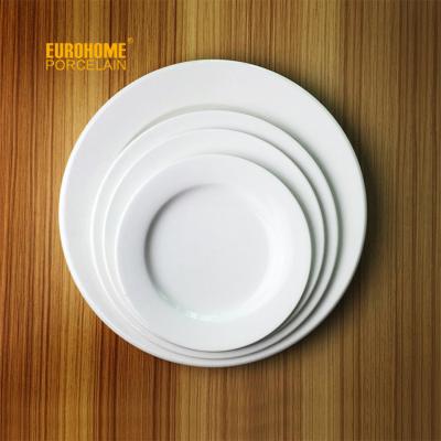 China High quality viable white eurohome hotel event restaurant custom hall logo ceramic dishes dishes for sale