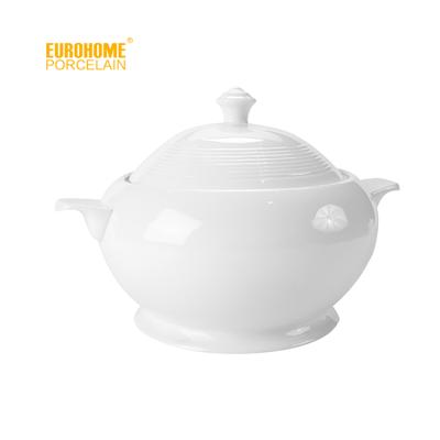 China Eurohome Hotel and Restaurant Sustainable Dinnerware Antique Silver Table Beware Soup Tureen for sale