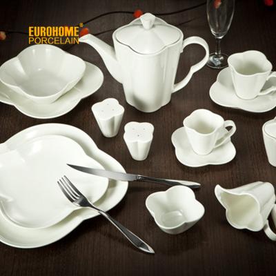 China Flower design disposable home use porcelain Canton Asian daily tableware for sale