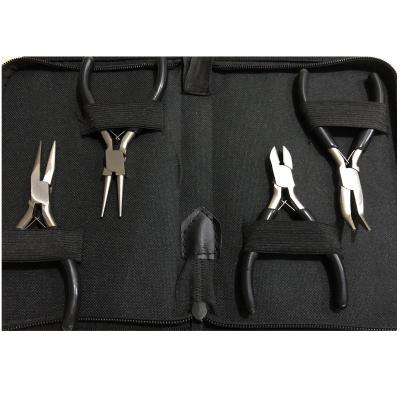 China Multi Functional Stainless nickel iron Needle-nose pliers jewelry pliers tools set wholesale large quantity of spot round nose pliers Diagonal for sale