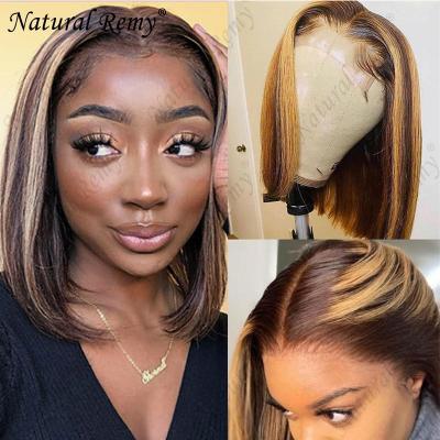 China Other Narutal Machine Made Full Lace 4x4 Lace Wig Ombre 27# 100% Remy Color P 4 For Women Curly Wig 100% Natural Hair Color for sale