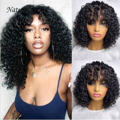 China Other 13x4 Lace Frontal Wig Color Natural Water Wave Full Machine Made For Women Curly Wig Hair 100% Natural Color for sale