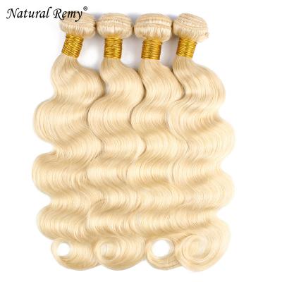 China Ombre 10A 613# Remy Brazilian Kinky Curly 100% Straight Human Hair 3Bundles Body Wave Ombre 613# Body Wave 10A Brazilian Hair for sale