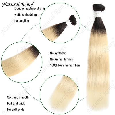 China 3Bundles closure13*4 hd front lace utip hair extension ombre 613#10A 1B 613# straight brazilian hair for sale