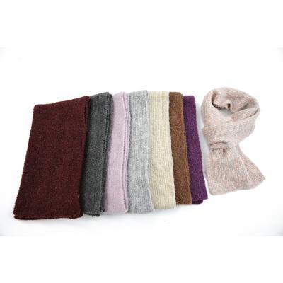 China Custom Multicolored Warm Women Knitted Wool Designer Brand Crochet Ladies Scarf for sale