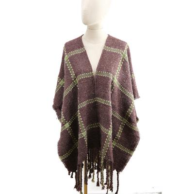 China Wholesale custom acrylic women pashmina ponchos caps and wraps for sale