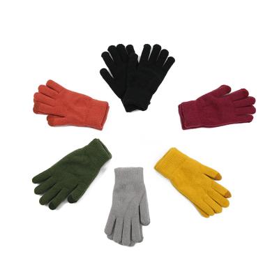 China Simple Wholesale Touch Screen Knit Mittens Gloves For Cyclists for sale