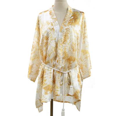 China custom printed 100%polyester malaysia chiffon shawl with sleeves for sale