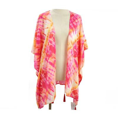 China custom printed soft 100%polyester womens summer scarf shawl with sleeves for sale